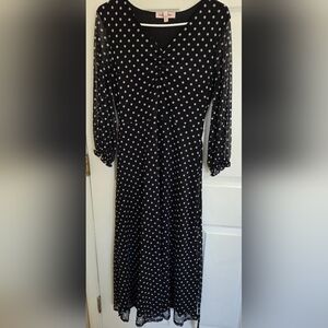 Black and White Polka Dot Dress